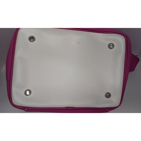 Diane Von Furstenberg Pink Green Canvas Tennis Travel Athleisure Duffle Bag main image 9
